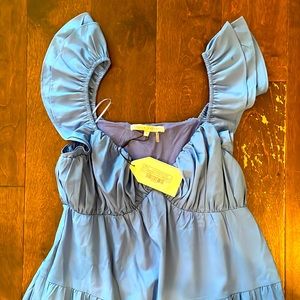 NWT Ruffle Sleeve Maxi Dress